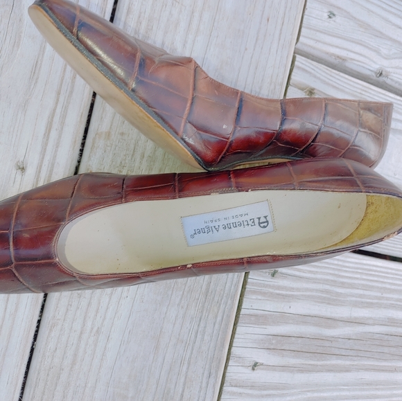 Womens Authenic Crocodile Leather Heels SZ 8N - Picture 4 of 4